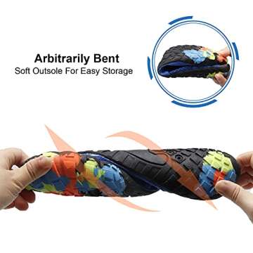 L-RUN Men's Wading Shoes Athletic Water Sports Shoes Outdoor Blue M US (Women 9, Men 7.5)=EU40