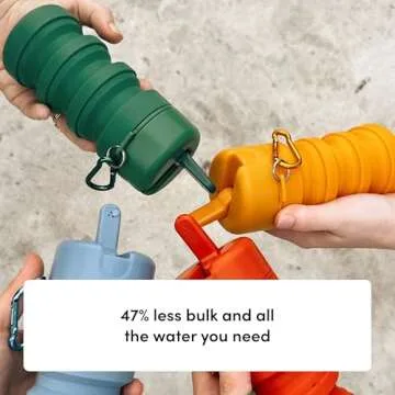 TUSHY Travel Bidet: Collapsible & Expandable for Discreet Portability | Refreshing Clean for Home, Camping, Outdoors & Travel (Helps Hemorrhoid Relief, Peri Bottle for Postpartum Care), Takeoff Teal