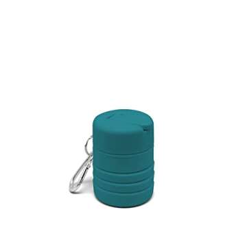 TUSHY Travel Bidet: Collapsible & Expandable for Discreet Portability | Refreshing Clean for Home, Camping, Outdoors & Travel (Helps Hemorrhoid Relief, Peri Bottle for Postpartum Care), Takeoff Teal