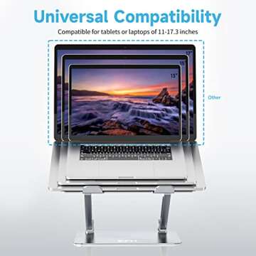 EPN Laptop Stand, Ergonomic and Adjustable Height Holder