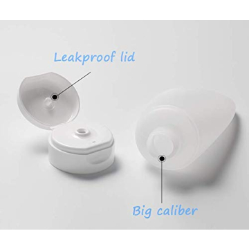 ericotry 6pcs Clear Cosmetic Soft Tubes for Travel