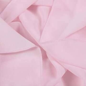 Pink Table Runners for Wedding 27x120 Inches Romantic Sheer Chiffon Fabric for Baby Shower Spring Easter Dining Party Decoration