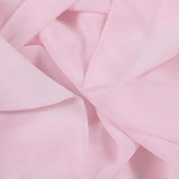 Pink Table Runners for Wedding 27x120 Inches Romantic Sheer Chiffon Fabric for Baby Shower Spring Easter Dining Party Decoration