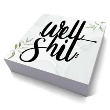 Funny Well Wooden Box Sign Rustic Bathroom Theme Wood Box Sign Art Home Bathroom Shelf Desk Decorati...