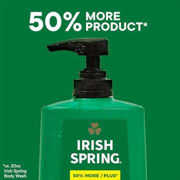 Irish Spring 5 in 1 Body Wash for Men | 30 Oz Pump