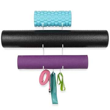 Wallniture Guru Yoga Mat Holder for Home Gym Organization