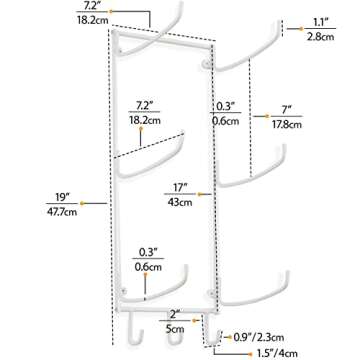 Wallniture Guru Yoga Mat Holder for Home Gym Organization