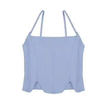 REORIA Women's Trendy Corset Top for Summer Style