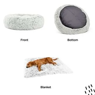 Best Friends by Sheri Calming Shag Bed and Blanket Set