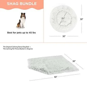 Best Friends by Sheri Calming Shag Bed and Blanket Set