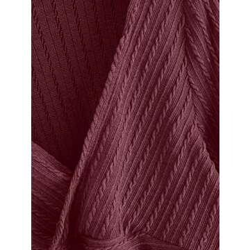 ZAFUL Women's Stylish Ribbed Crop Top with Lantern Sleeves