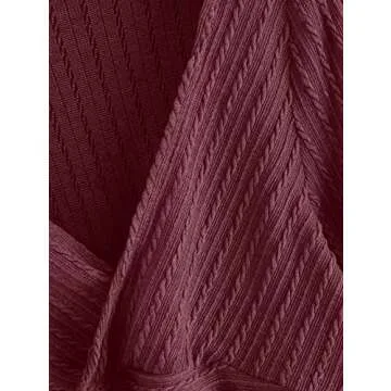 ZAFUL Women's Stylish Ribbed Crop Top with Lantern Sleeves