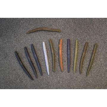 Berkley PowerBait® MaxScent The General Fishing Bait, Green Pumpkin Candy Red, 5in | 13cm, Soft Stick Bait with Irresistible Scent & Flavor, Classic Stick Bait Action, Deadly Bass Fishing Bait