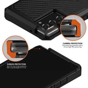 ROKFORM - Galaxy Note 20 Case, Magnetic Case with Quad Tab Twist Lock, Military Grade Rugged, Samsung Note 20 Protective Cover, Drop Tested Armor (Black)