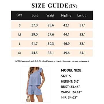 PRETTYGARDEN Women's Summer Jumpsuits 2024 Casual One Shoulder Tie Strap Solid Color Loose Sexy Shorts Rompers Pockets