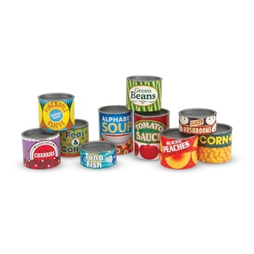 Melissa & Doug Grocery Cans Play Set for Kids 3+