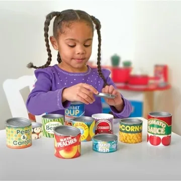 Melissa & Doug Grocery Cans Play Set for Kids 3+