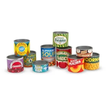 Melissa & Doug Grocery Cans Play Set for Kids 3+