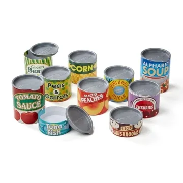 Melissa & Doug Grocery Cans Play Set for Kids 3+