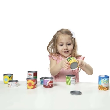 Melissa & Doug Grocery Cans Play Set for Kids 3+