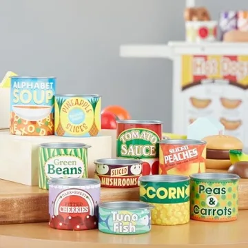 Melissa & Doug Grocery Cans Play Set for Kids 3+