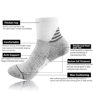 J.WMEET Athletic Ankle Socks - Comfort & Style for Women