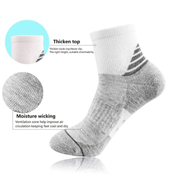 J.WMEET Athletic Ankle Socks - Comfort & Style for Women