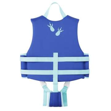 Wenlia Kids Swim Vest, Childrens Swimming Vest Float Jacket, Dinosaurs Boys Float Vest Neoprene Swim...