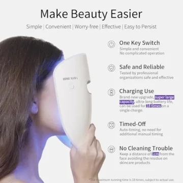 HIME SAMA LED Face Mask Wireless Skin Treatment Device