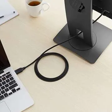 Amazon Basics DisplayPort to HDMI Cable, Uni-Directional, 4K@30Hz, 1920x1200, 1080p, 6 ft, Black