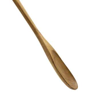 FAAY - 4 Pcs 9.5” Long Teak Spoon, Chef Testing Spoons, Handcrafted Cocktail Stirring, Tea, Drip/French Press Coffee, Milkshake, Cold Drink, Mixing Spoons