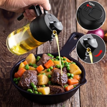 2 in 1 Glass Oil Sprayer for Cooking & Salads