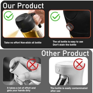 2 in 1 Glass Oil Sprayer for Cooking & Salads