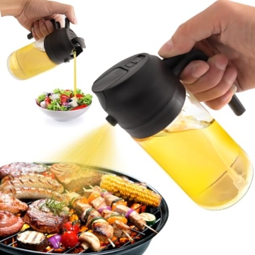 2 in 1 Glass Oil Sprayer for Cooking & Salads