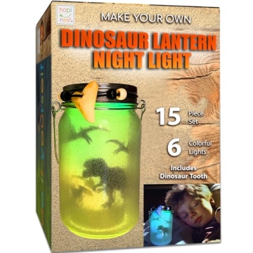 Hapinest DIY Dinosaur Toy Lantern Make Your Own Night Light Kit, Dino Toy Lanterns