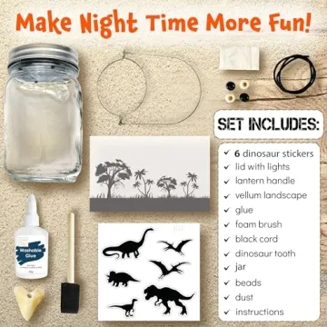 Hapinest DIY Dinosaur Lantern Craft Kit for Kids