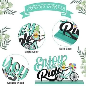 Blulu 4 Pcs Hello Spring Table Decorations for Home