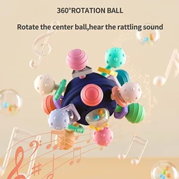 Baby Sensory Teething Toy for Infants Rattle & Grip