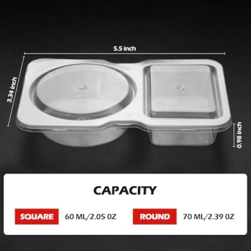 UVHJW Reusable Snack Containers - 20 Sets