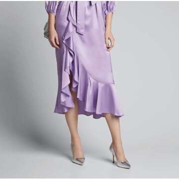 GENSHUO High Heel, 10cm/3.94 Inch Stiletto High Heel Shoes for Women Pointed Toe Party Evening Dress Pumps Prom Silver