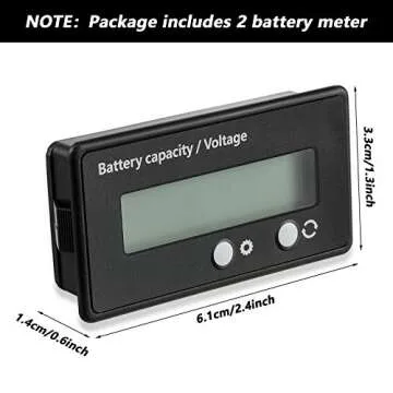 Frienda Multi-Voltage LCD Battery Capacity Indicator Meter