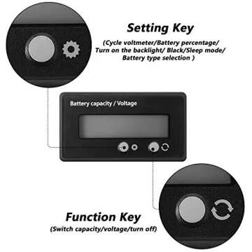 Multi-Voltage LCD Battery Capacity Indicator - Frienda