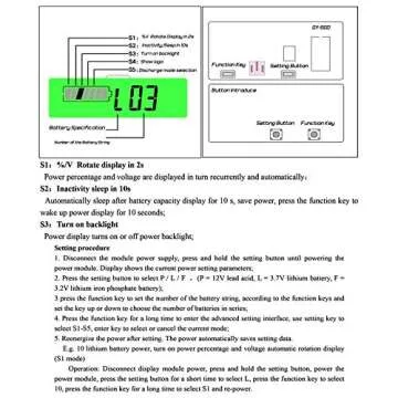 Multi-Voltage LCD Battery Capacity Indicator - Frienda