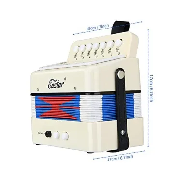 Eastar Kids Mini Accordion - Safe Musical Fun for Ages 3+