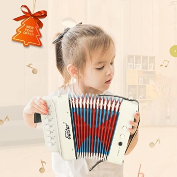 Eastar Kids Mini Accordion - Safe Musical Fun for Ages 3+