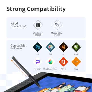 GAOMON PD1561 15.6" Drawing Tablet with Adjustable Stand