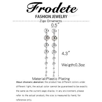 Gold Ball Dangle Earrings for Women - Stylish Statement Jewelry