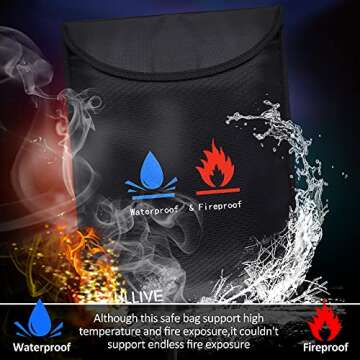 Fireproof Document Bags - Fullive Waterproof Storage for Valuables