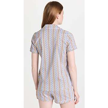 Roller Rabbit Women's Tie Dye Daze Polo Pajama Set