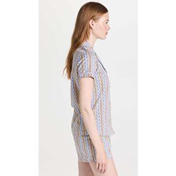 Roller Rabbit Women's Tie Dye Daze Polo Pajama Set